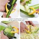 2 x Carrot Peelers, Kitchen Vegetable Peeler Set, Including orange peeler, Corn Peeler, Corn Stripper, Potato, Apple Peelers, Y Peeler for Veggie & Fruit(Color-1) 6 Pcs
