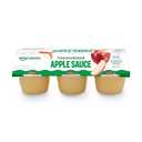 Amazon Grocery, Unsweetened Apple Sauce, 4 Oz, Pack of 6 (EXP 08/01/28)