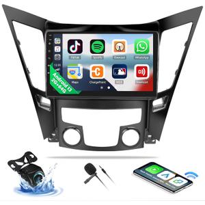 2G+64G for Hyundai Sonata 2010 2011 2012 2013 2014 2015 Radio Android 13 Car Stereo Wireless CarPlay Android Auto Mirror Link GPS 9 HD Touchscreen Bluetooth FM/RDS,WiFi Rear Camera Mic Camera&Mic
