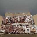 Rugland 9x12 Area Rug - Stain Resistant Washable Rug, Anti Slip Backing Rugs for Living Room, Vintage Tribal Area Rugs (TPR07-Rust, 9'x12')