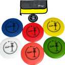 Disc Golf Starter Set with 2pcs Driver, 2pcs Mid-Range, 2pcs Putter, 1pc mini Marker and Towel, Without Bag