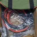 15 FT 50 Amp RV/EV Extension Cord Outdoor Waterproof,4 Prong Flexible Heavy Duty STW RV Power Cord,NEMA 14-50P/R Standard Plug Suit for EV Charging and RV Trailer Campers, Black-Red,ETL