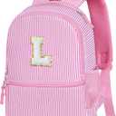 YOOLIFE Personalized Gifts Initial Birthday Gift Backpack Gift For Daughter Gifts For Sister Personalized Backpack Pink L, 9.05in x 4.52in x 11.8in