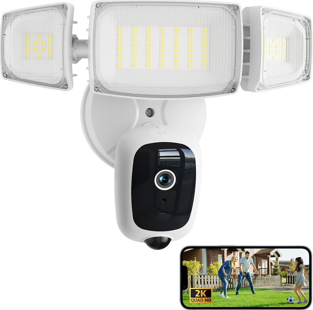 Olafus 2K QHD Security Floodlight Cam