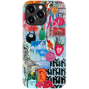DorisMax for iPhone 16 Pro Max Case Cute, Preppy Trendy Floral Design