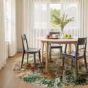 RELEANY Washable Area Rugs 8ft Non-Slip Modern Abstract Soft for Living Room Entryway Bedroom Nursery, Print Pattern, Green Orange Rust Red Cream Colorful
