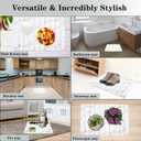 DOUBFIVSY Large Stone Dish Drying Mat for Kitchen Counter, 24"16" Collapsible Kitchen Dish Drying Mat, Absorbent Diatomaceous Earth Bath Mat Quick Dry for Dishes Bottles Cups (Gold, 24" x 16")