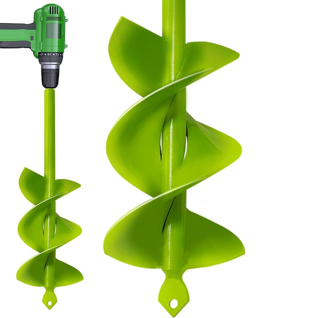 TCBWFY Auger Spiral Drill Bit for Planting 3x12inch Upgraded Drill Bit for Fast Digging Garden Auger Drill Bit for Planting Bulbs Flowers Planting Auger for Drill Post Hole Digger for 3/8" Hex Drill
