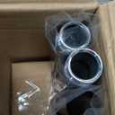 Modern Brown Curtain Rods for Windows 48 to 84 Inches Adjustable Length Heavy Duty 1" Diameter Window Curtain Rod with Decorative Finials for Outdoor Farmhouse Bedroom Kitchen Living Room