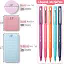 2 x Mr. Pen- Sticky Notes Set Gift Box, Felt Tip Pens, Dotted Round, Lined & to Do List Self-Stick Sticky Pads for Bible Study, Office, School, Planning, Journaling & Organization