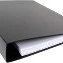 17x11 Binder Poly Panel Featuring a 2" Angle-D Ring Black
