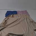 3 Pack Womens Oversized T Shirts Long Sleeve V Neck Cotton Basic Tops Loose Fit Workout Tees Fall Outfits XL