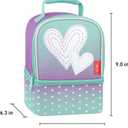 THERMOS Non- Licensed Dual Lunch Kit, Purple Hearts (One Size)