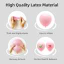 2 x Pastel Pink Balloons Different Sizes 135pcs 18 12 10 5 Inch Light Pink Balloon Arch Kit Garland for Birthday Baby Shower Valentine Bridal Gender Revel Engagement Christmas Party Decorations, 5" Mini, 10" Medium, 12" Large, 18" Extra Large