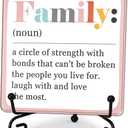 4"X4" Acrylic Plaque With 1 Metal Support-Colorful Thank You Gifts Acrylic Sign For Women Men Family-Appreciation Gifts & Decorations For Home Desk Bedroom Shelf-A28