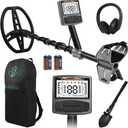 Gbnryg Metal Detector for Adults,Professional Higher Accuracy Metal Detector Kit with 12" IP68 Waterproof Search Coil with LCD Backlight,5 Modes,Gold Detector for Beach Hunting