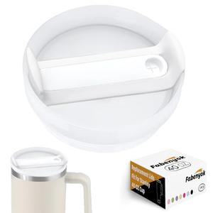 40 OZ Tumbler Lid Replacement Fit for Stanley Cup, 1 Pack Replacement Lids, Spill Proof Tumbler Covers for Stanley Cup Accessories (Opaque - White)