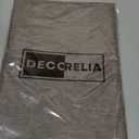 Decorelia Faux Linen Farmhouse Table Cloth 52"x70" for Rectangle Dining Table, Coffee Waterproof Outdoor Washable Cloth Fall Tablecloth for Rectangular Kitchen Outdoor Party Restaurant Patio Table