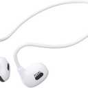 2026 Open Ear Headphones Bluetooth 5.3, Minimalist Pearl White Air Conduction Earbuds, 20g Ultra-Light Painless Headphones for Running, Gym, Home Office, 12H Playtime, IPX6 Waterproof