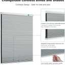 Changshade Cordless Cellular Shades, Blackout Honeycomb Shades for Windows, Pull Down Pleated Blinds, Easy to Install for Indoor Windows and French Doors,20" W x 48" H, Grey