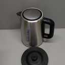 Amazon Basics Electric Stainless Steel Kettle for Tea and Coffee, BPA-Free, Fast Boiling, Auto Shut-Off, Boil-Dry Protection, 1.7 Liter, 1500W, Black and Silver (1.8 Quarts)