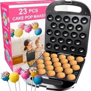 23 Cake Pop Maker Machine  Electric Non-Stick Baker, Fast Heating, Easy to Use for Kids, Birthdays, Parties, Snacks, Gifts, Fun Kitchen Gadget for Home & Restaurants, Makes 23 Cake Pops at Once