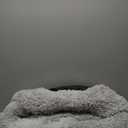 28in Large Dog Bed, Medium Size Dog and Cats, Calming Donut Bed for Puppy and Kitten, Washable Round Fluffy Pet Bed (Light Grey)