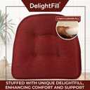 Non-Slip Chair Cushions, Assembled in USA, U-Shaped Skid-Proof Seat Pads for Dining Room, Kitchen, Office, 15"x16"