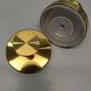 Gold Suction Cup Hooks for Shower Stainless Steel, Gold Suction Hooks for Shower Wall Hangs 11lbs, Bathroom, Kitchen, Glass Door, Mirror, Tile, Loofah, Towel, Coat, Bath Robe, Brushed Gold 2 Pack