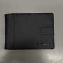 RUNBOX Novelty Wallet for Men Slim 11 Credit Card Holder Slots Leather RFID Blocking Small Thin Men's Wallet Bifold Minimalist Front Pocket Large Capacity Gift Box, Modern Black