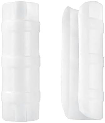 50 PCS 1 inch Greenhouse Clamps Clips White ABS Snap Clamp Tube Clip Garden Buildings Tube Clip for Greenhouse Film, Sunshade Nets, Frame Shelters (Inner dia: 1 in & Outer dia: 1.26 in)