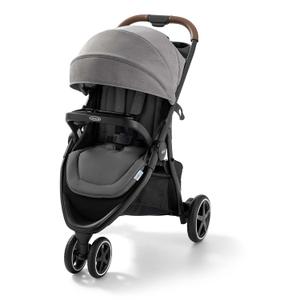 Graco Outpace LX All-Terrain 3-Wheel Baby Stroller, Cohen  Compatible for Travel System, Easy One-Hand Fold, in-Seat Suspension for Comfortable Ride, Never-Flat Rubber Tires