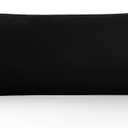 Oubonun 100% Cotton Body Pillowcase - 800 Thread Count/21x54, Moisture Absorbent and Breathable, Premium Hotel Body Pillow Cover for All Seasons, Black