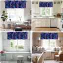 2 x Valance Curtain for Kitchen,Galaxy Star Nebula Space Starry Sky Window Valance for Living Room Scroll,Rod Pocket Valances for Bedroom Decor,Window Treatment Valance 1 Panel 18" x 42"