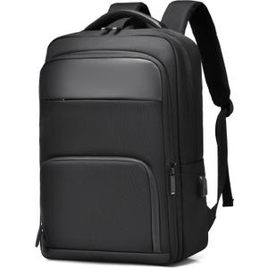 Travel Laptop Backpack for Men Expandable Business Backpack Fits 17-inch Laptop with USB Charging Port Waterproof Durable Computer Bag for Business Travel Work Office College