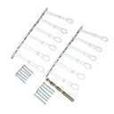 Toggle Anchors with Bolts Carbon Steel Quick Channel Hollow Wall Anchors Pull Toggle Anchors for 2 1/2 in Walls Heavy Duty Toggle Bolts for Hanging Shelves TV Brackets
