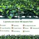ODTORY Artificial Ivy Privacy Fence Wall Screen: 4FT X 12FT (48 sqft) UV-Anti Faux Boxwood Roll Panels Greenery Backdrop Ivy Vine Leaf Hedges for Indoor Outdoor Green Decor