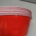 GoBig Red Party Cup Bowls - Large Disposable Plastic Bowls - 22 oz or 60 oz Pack of 10