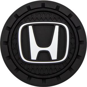Plasticolor 000675R01 Honda Auto Car Truck SUV Cup Holder Coaster 2-Pack , black