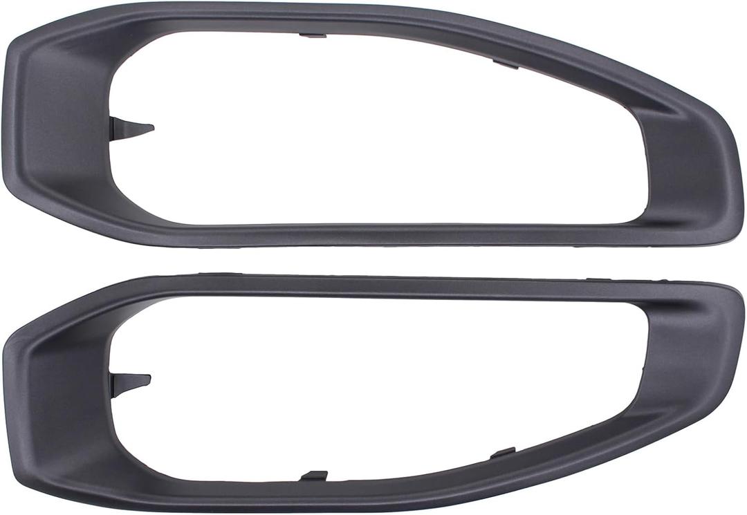 ApplianPar Front Driver and Passenger Side Fog Light Cover for Jeep Gladiator Wrangler 2018-2021