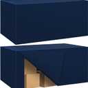 Ascoza 2 Pack Fitted Tablecloth for 6 Foot Rectangle Tables 72 x 30 Inch Navy Table Covers Water Resistant Polyester Table Cloth for Wedding, Parties,Display, Trade Show (Navy)