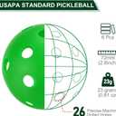PATIKIL Outdoor Pickleball Balls Holes Pickleball Pickleball Balls, for Amateurs, Indoor and Outdoor Sport,