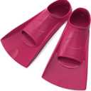 Silicone Professional Scuba Diving Fins Short Men Women Snorkel Swimming Fins Kids Flippers Equipment Set (Color : Red Size : S)