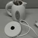 OVENTE Electric Kettle, 1.7L Fast Boiling Water Heater for Coffee or Tea, BPA Free with Water Level Gauge, Auto Shut-Off, Boil-Dry Protection, Indicator Light and Removable Filter, White KP72W