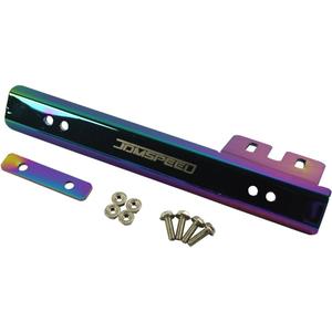 JDMSPEED Universal Neo Chrome Front Bumper License Plate Mount Bracket Relocator Holder Bar