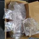 Lifewit 1 Gallon Drink Dispenser for Parties 2 Pcs, 4L Plastic Beverage Container with Stand for Juice/Tea/Soda & Lemonade, Clear Water Pitcher with Spigot for Mimosa Bar Hosting 39 x 16 cm/15x6"