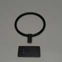 Adhesive Towel Ring, Hand Towel Holder for Bathroom, Adhesive Round Towel Ring for Bath RV, Black