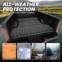LASFIT Bed Mat 6.75ft for Ford F250 F350 F450 2017-2026 Super Duty 81.9" Truck Bed Liner, All Weather TPE Car Bed Mat for F-250 F-350 F-450, 1PC Black