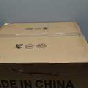 Brown Fandelier Ceiling Fan with Light, 20" Caged Brown Chandelier Ceiling Fans with Lights Remote Control, Fabric Mid-Century Modern with 6 Speeds for Bedroom, Nursery, Living Room.