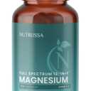 Nutriissa 12-in-1 Full-Spectrum Magnesium Complex  2950 mg Magnesium Blend Providing 540 mg Elemental Magnesium  Featuring Magtein, Glycinate, Taurate & Malate  EPEB Certified  120 Vegan Capsules, BBD: 01/14/2028